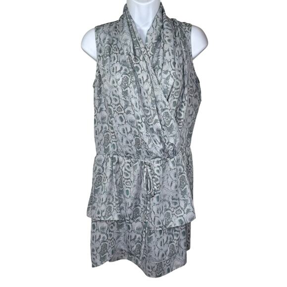 RACHEL Rachel Roy Snakeskin Sheer Back Mini Dress Small NWT - Picture 2 of 12